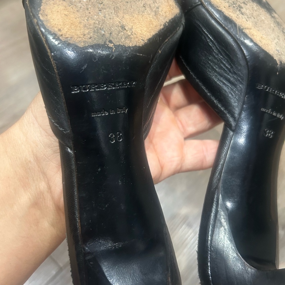 Y2K Burberry  Mules Kitten Heel - Picture 5 of 5